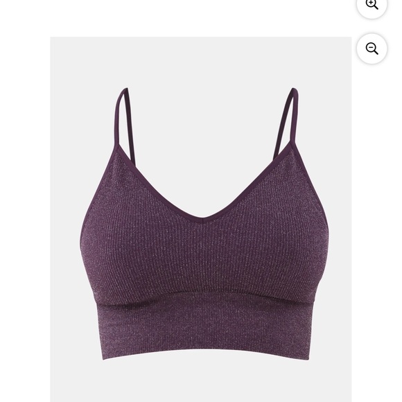 No Boundaries Women's Shimmer V-Neck Brami - Picture 7 of 16